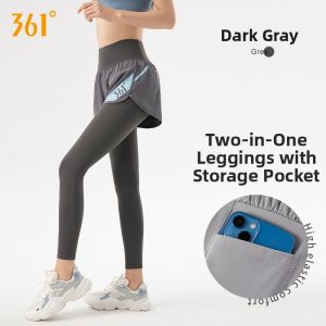 361° | High Waist Lift Tummy Yoga Pants Fake Two-piece