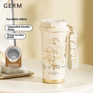 GERM | High Appearance Thermal Mug For Girls Straw Birthday Gift