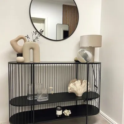 RJP FURNITURE Meja Konsol Minimalis Estetik Industrial-Ghea Console Meja Besi