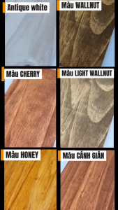 Màu lau gỗ kèm khăn lau giúp hiện vân gỗ tạo màu mới cho gỗ sơn gốc nước khô nhanh.