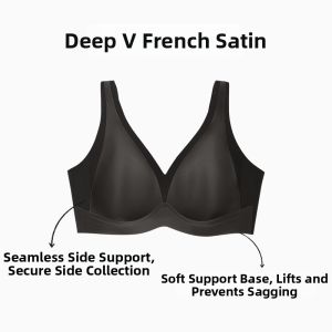 JIXIA | Seamless French-Style Deep V Thin Large Cup Bra