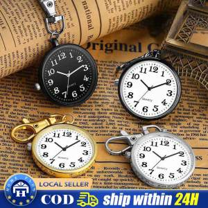 New Pocket Watches Minimalist Quartz Nurse Watch for Women Men Doctor Key Buckle Vintage Pendant Watch Exam Watches Child Gift