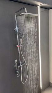 KEVE Shower Set Stainless Steel Shower Set Height Adjustable Two-in-One Single Point Shower