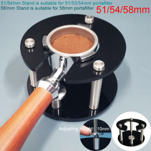 51/54/58mm Coffee Portafilter HolderEspresso Tamper Stand Espresso Holder Fits 51/54/58mm Portafilters(Only Sell Stand)