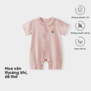 TONGLIANCHUXIN | Bộ Đồ Bé Gái Tay Ngắn Cotton Mỏng