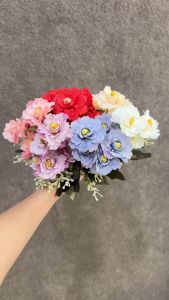 Bunga Peony Anyelir Sari Premium Cabang 6 (Satuan) Bunga Mawar Rose Backdrop