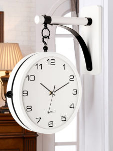 Hense | Luxury Minimalist Double-faced Silent Clock White