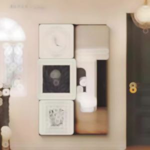 Wall Mirror Full Length Mirror With Storage Wall Mirror Full Length Full Body Mirror Wall Mount Mirror With Rack Household Hidden Dressing Mirror Decorative Painting Mid-Ancient 镜子全身