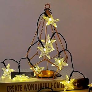 10M LED Star Shape Light String Twinkle Garlands Christmas Holiday Party Wedding Decor Fairy Lights