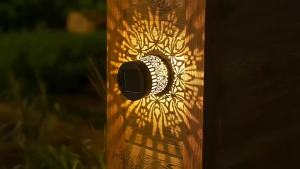 1/2PCS Solar Mandala Wall Lamp Outdoor Garden Patio Walkway Decorations LED Waterproof Wall Light Auto On/Off Night Light