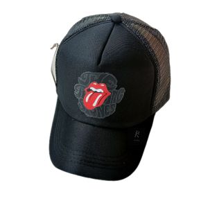 r2fshop - Topi Pria Jaring Baseball Dewasa Motif Band Rolling Stone / Topi Trucker Hat Terbaru