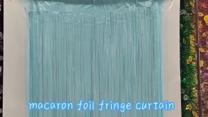Tirai Foil Ulang Tahun & Tirai Backdrop Rumbai Plastik Pesta