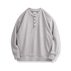 MADEN | Vintage American Style Henley Sweater