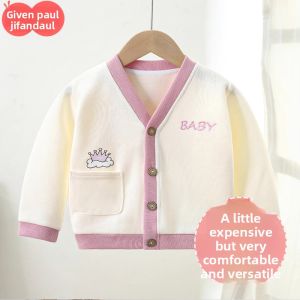 Childrens Fall Knit Sweater Cartoon Casual Jacket