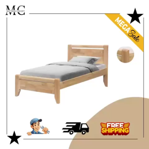 🔥【LOCAL SELLER】🔥ALPHA SINGLE/SUPER SINGLE WOODEN BEDFRAME WITH PULL OUT BED