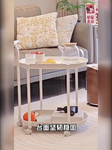 SiamHome Detachable Wheeled Side Table Cart Small Coffee Table Tray Sofa Dining Tables Cart Snack Table Furniture Troli Meja Samping 手推车边桌