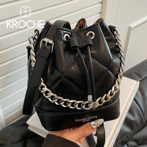 Kroche - Ruby Tas Selempang Wanita Import Tas Wanita Terbaru 2025 Tas Serut Wanita Bucket Bag Hand Bag Wanita Tali Rantai