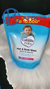 CUSSONS BABY HAIR & BODY WASH REFILL 200 ML: Sabun Mandi Bayi yang Aman & Alami