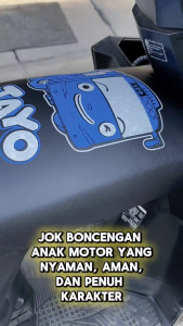 Jok Boncengan Motor Anak SUPRA X 125 HELM-IN All Varian Tanpa Sandaran Banyak Motif