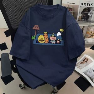 SUOSHE | Plus Size Cartoon Style Cotton T-Shirt