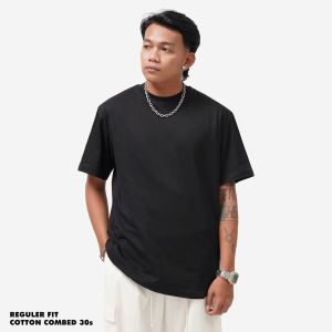 KAOS PRIA KATUN SIMPLE LENGAN PENDEK HITAM FRIDAY KILLER | MIDHYPE #2 BLACK