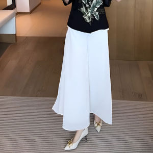 Fashionable Summer Outfit Womens Printed Loose Shirt And Wide Leg Pants Two Piece Set mid Sleeve V Neck Button up Ensemble