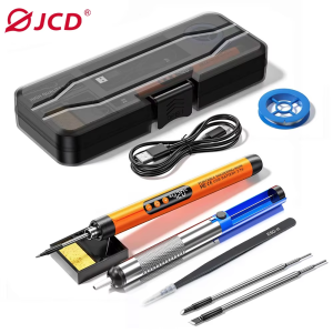 USB Soldering Iron Kit LED Digital Mini Wireless 300-450°C Adjustable Temperature 1000mAh Rechargeable Battery Solder Iron Tools
