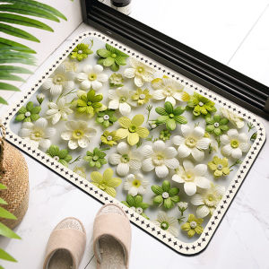 Bathroom Mat 3D Stereoscopic Silicon Dendroid Absorbent Door Mat Toilet Anti-slip Carpet Home Decorative Rugs Floor Mats