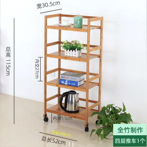 Mobile Bookshelf Multi-layer Home Storage Rack with Wheels Simple Student Bookcase Easy-to-Use Small Cart Stand-alone Design
