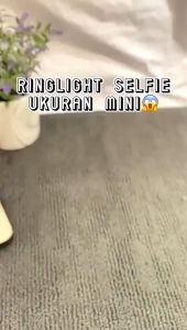 Ring Light Selfie LED Lampu Selfie Make Up Vlog Bulat Apel Apple Untuk Kamera Handphone HP Device disertai kabel Mikro USB