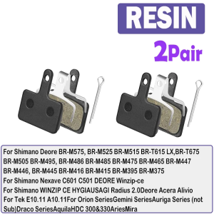 TESNO Wear-Resistant Resin Disc Brake Pads for SHIMANO B01S B03S B05S Hydraulic MTB Cycling Brake Accessories