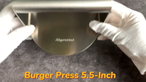 1pcs 304 Stainless Alat Cetak Daging Burger Burger Patty Peralatan Dapur Penekan Daging Burger Alat Pres Daging