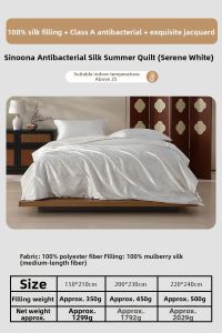 Mercury l Dual-Use Wedding Silk Quilt for Winter and Spring-Autumn