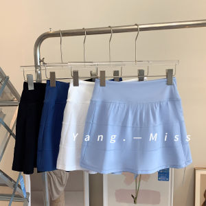 กระโปรงสั้นโยคะฤดูร้อน ทรงเอวสูง ผ้าโพลีเอสเตอร์ 95% ยืดหยุ่น 5% ไนลอน กระเป๋า ป้องกันแสง สำหรับผู้หญิง