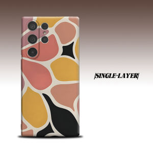 BILIBILI | warm abstract flower mosaic For Samsung Galaxy S26 S25 S24 A56 A36 Dual Layer Luxury Fashion Full Lens Protective Case