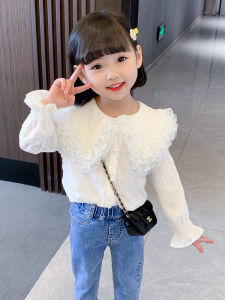 Girls Lace Casual Shirt: A Spring & Autumn Style Bottoming Top