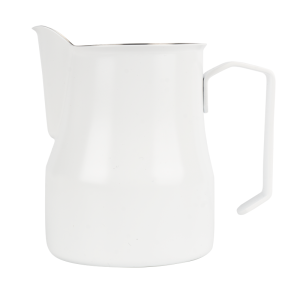 Watchget Stainless Steel Coffee Latte Art Cup Long Mouth Italian Style 450ml Milk Frothing Cup with Embossed Design