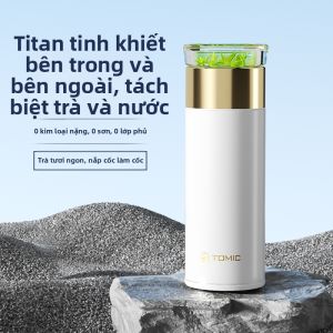 Tomic | Ly Cách Nhiệt Tách Trà và Nước từ Titanium Sạch