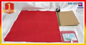 สินค้าขายดี ผ้าแดงติดท้ายรถ ขนาด 40 x 45 ซม. (แพ็ค 2 ชิ้น) สีแดง อุปกรณ์ป้องกันความปลอดภัย สีแดง