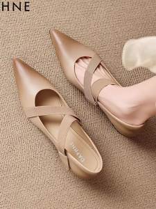 Daphne | Dép Sandal Mũi Nhọn Dây Buộc Shallow Mary Jane