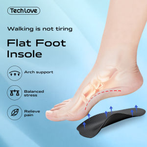 Tech Love Flat Foot Arch Support Insole For Woman And Men Flat Foot Correction Insoles Flat Foot Symptoms Relief Pain Foot Care Flat Foot Treatment 扁平足 扁脚病