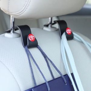 Mobil Kait Gantungan Tas / Dompet / Handphone Multifungsi Untuk Sandaran Kepala Jok Mobil Hook Car Hanger Gantungan Seat Organizer Multifungsi Mobil logo Toyota Honda Dll