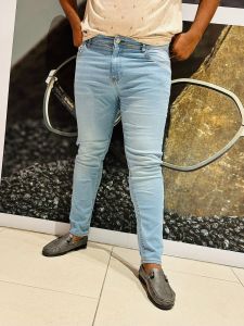 Mens long jeans pant streachble Seluar jeans lelaki panjang kain memeri 11