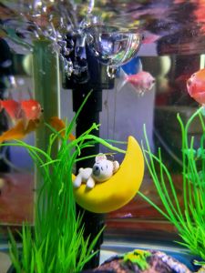 Fish Tank Landscaping Floating Bear Pendant Artificial Coral Plant Star Fish Tank Decoration Crafts