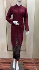(BAYAR DITEMPAT) tunik brukat busui setelan kondangan murah terbaru outfit pesta kekinian