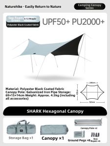 NatureHike | Hexagon Sunproof Tent for Outdoor Camping