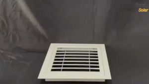 หน้ากากระบายลมสี่เหลี่ยมเหล็กสีขาว 14 นิ้ว (Return Air Louver) หน้ากาก ระบายลม หน้ากากระบายลม ช่องระบายลม - Lazada