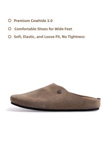 THEMULE | Easy-wear Slipper for Wide Feet 3mm Thick Cow Leather