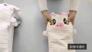 Baby Buckwheat Pillow Cotton Cartoon Striped Shaped Pillows Baby Bolster Plush Toy Babies Infants Animal Cartoon Striped For Kids