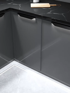 Aluminum Alloy Pull Out Blind Corner Kitchen Spice Basket - Rak Cabinet Organizer Dapur